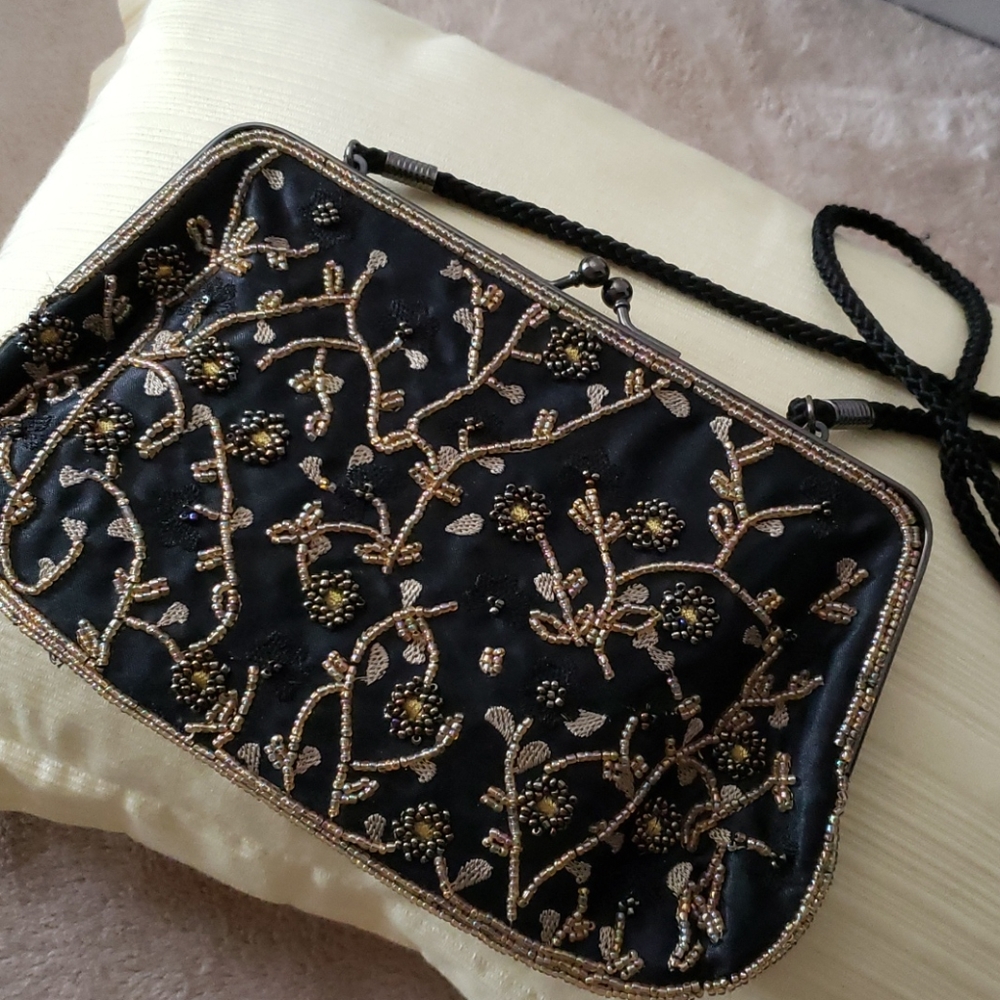 Vintage Beaded Lancome Clutch